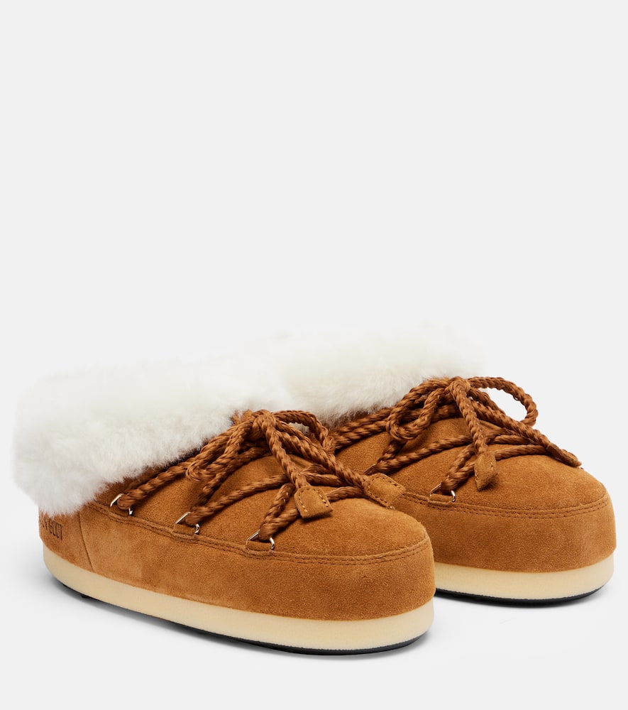 Moon Boot Evx Suede Ankle Boots In Brown
