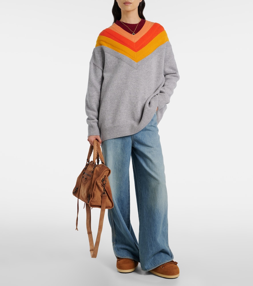 Evx Shearling-Trimmed Mules