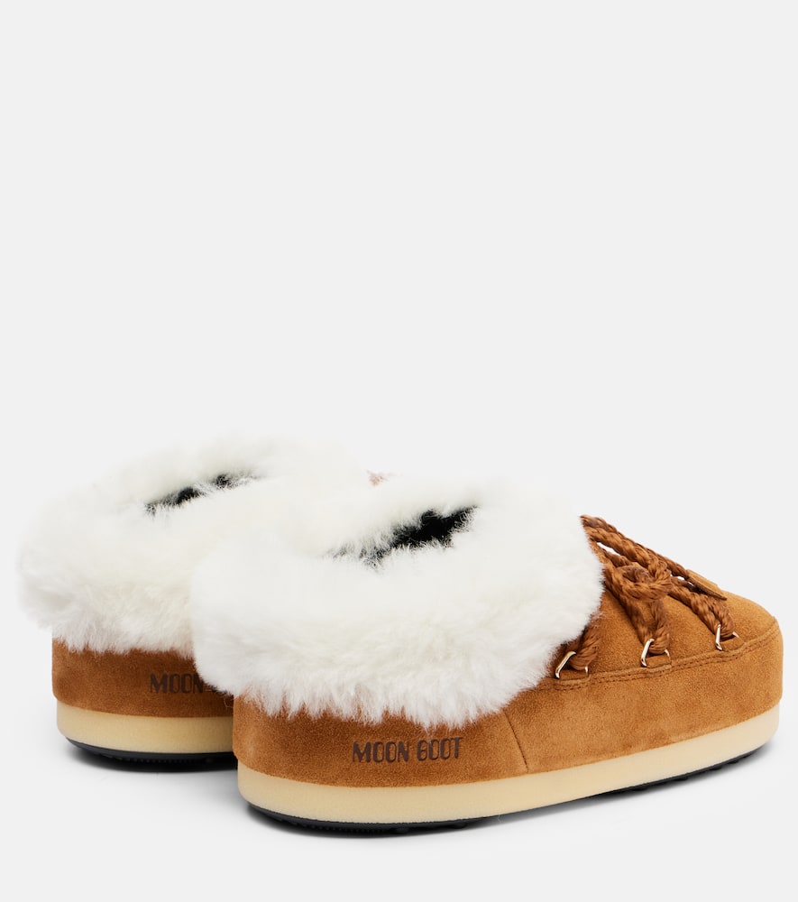 Moon Boot Evx Suede Ankle Boots In Brown