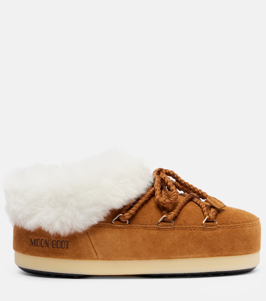 Moon Boot Evx Suede Ankle Boots In Brown