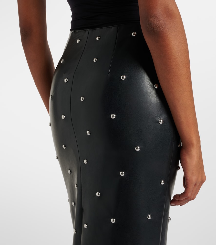 Rotate Birger Christensen Studded Midi Pencil Skirt In Multi