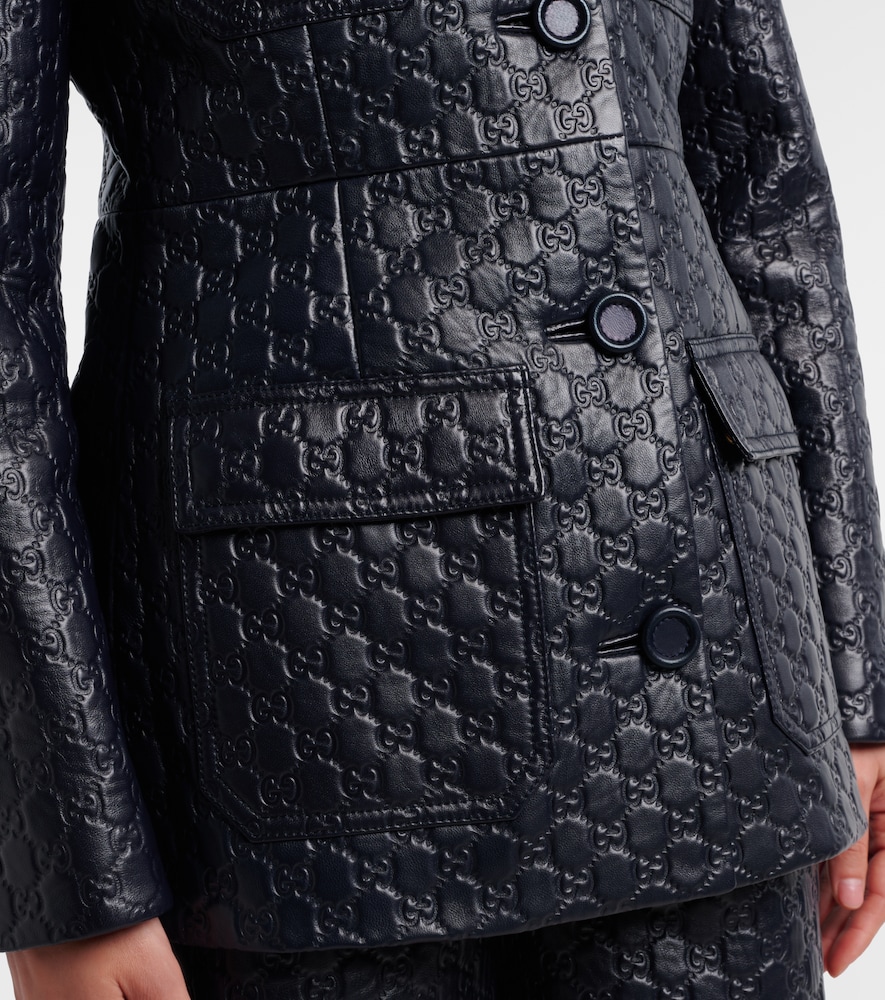  Gucci Gucci Lederjacke Gg 