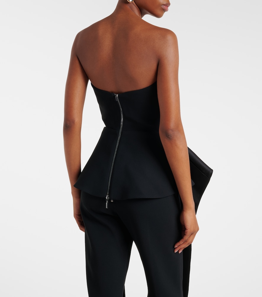  Maticevski Maticevski Frame Peplum Satin Top 