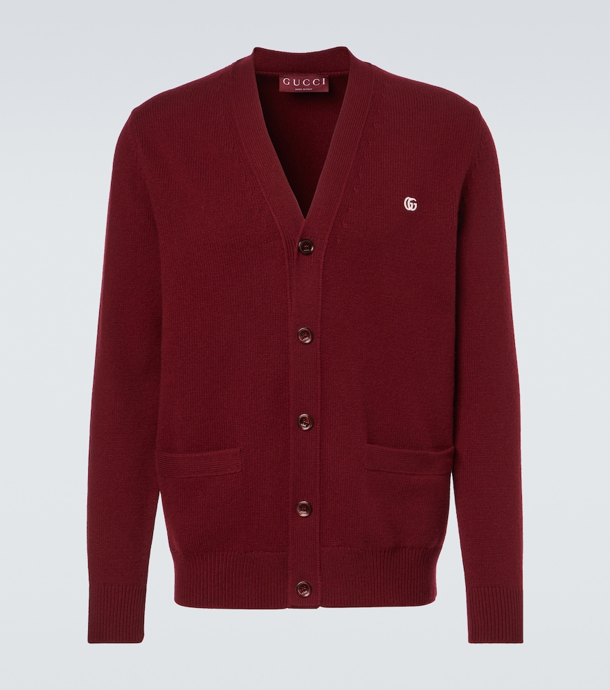Gucci Double G wool and cashmere cardigan