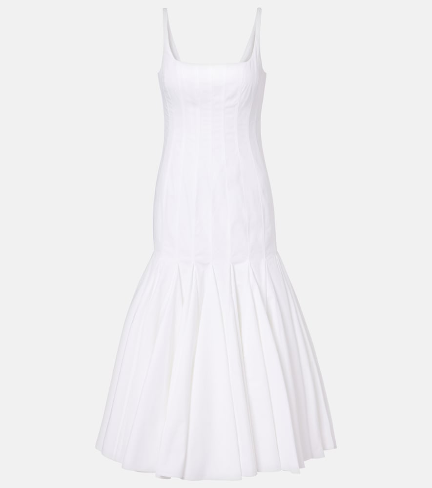 Jacquemus Women's White Cotton Midi Dress UK Size 8 - Mytheresa