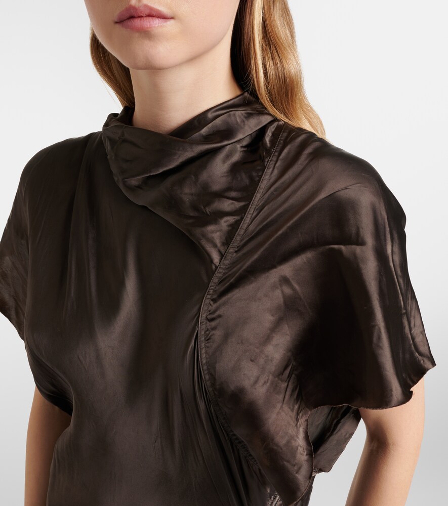  Rick Owens Rick Owens Robe Seb Aus Satin 