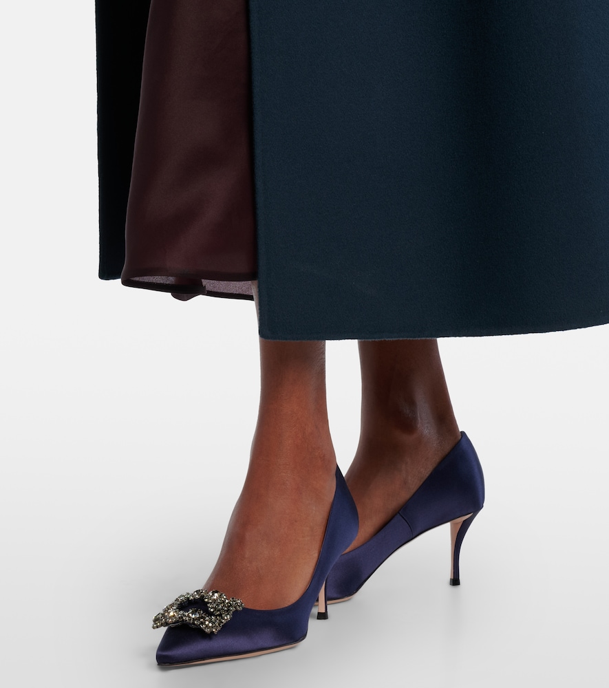 Roger Vivier Efflorescence 65 embellished satin pumps