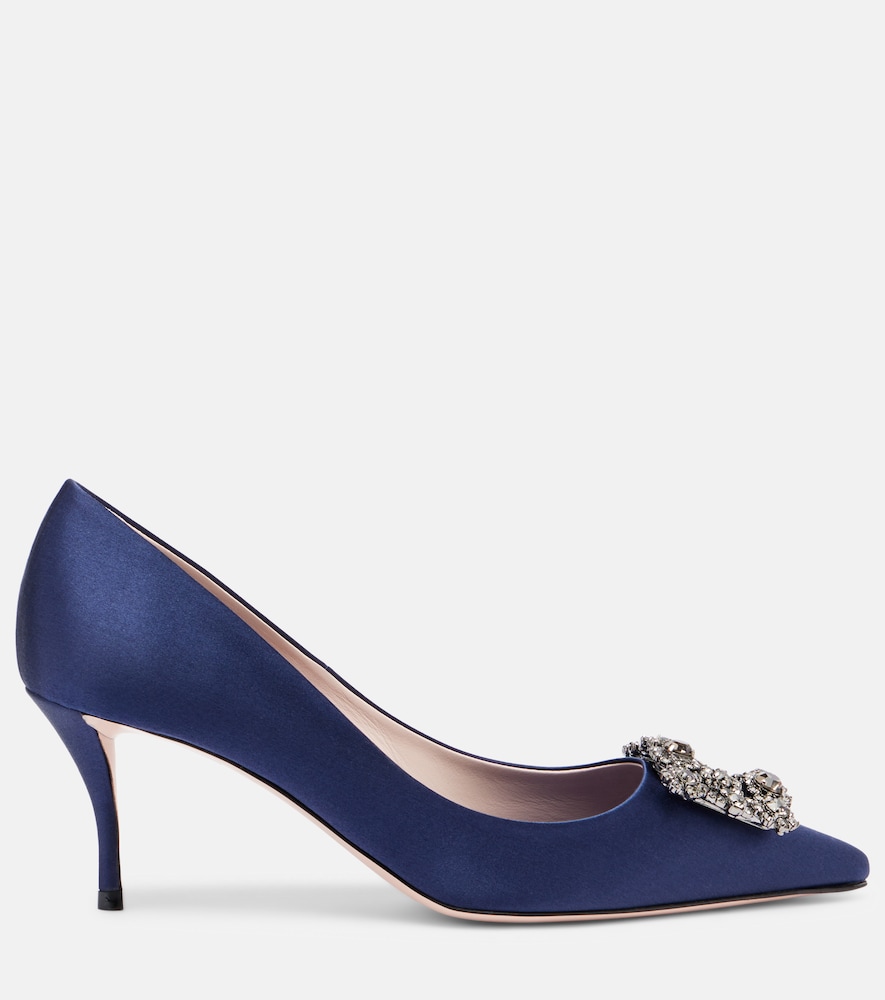  Roger Vivier Roger Vivier Verzierte Pumps Efflorescence 65 Aus Satin 