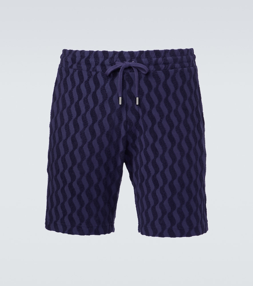 Frescobol Carioca Augusto cotton-blend terry shorts