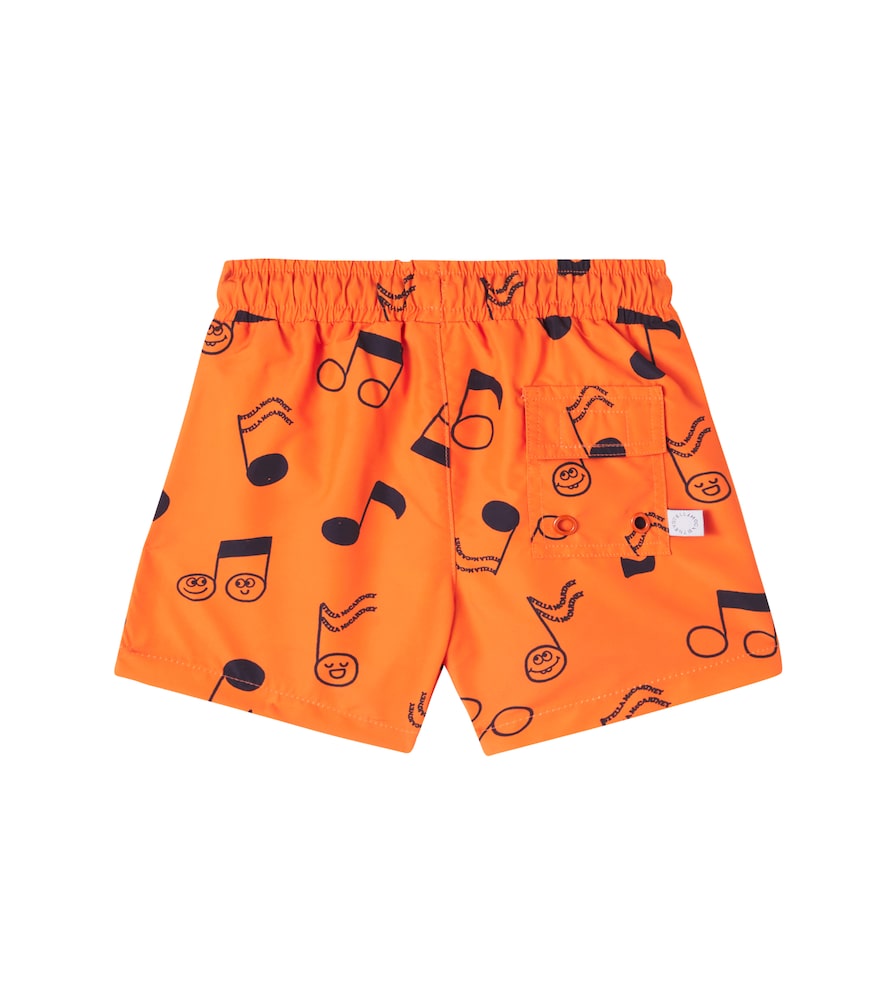  Stella Mccartney Kids Stella Mccartney Kids Baby Musical Note Swim Trunks 