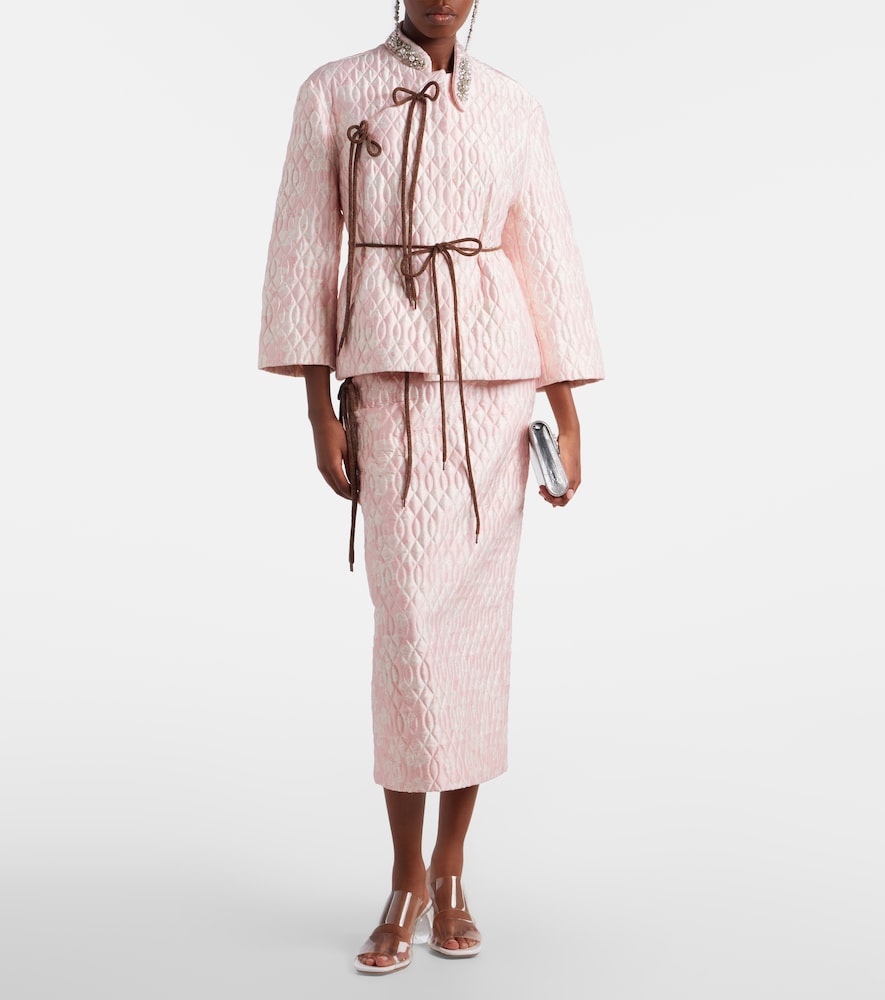  Simone Rocha Simone Rocha Verzierte Steppjacke 