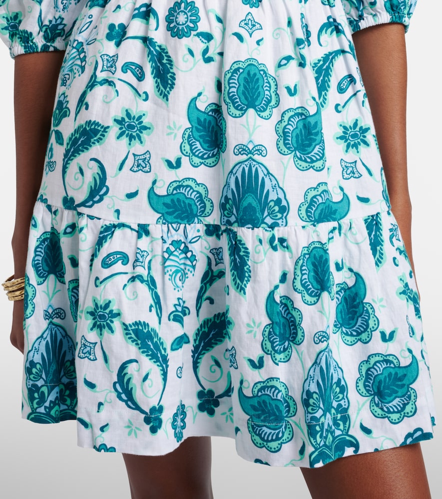  Heidi Klein Heidi Klein Kos Paisley Linen Minidress 