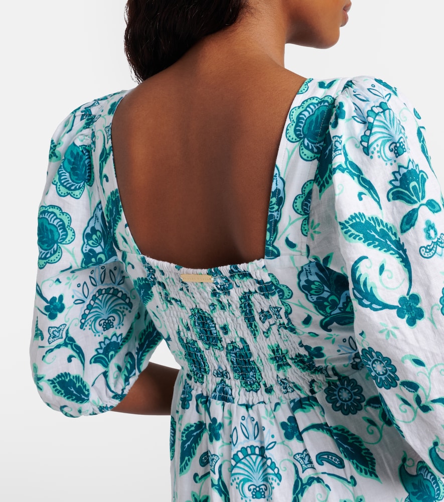  Heidi Klein Heidi Klein Kos Paisley Linen Minidress 