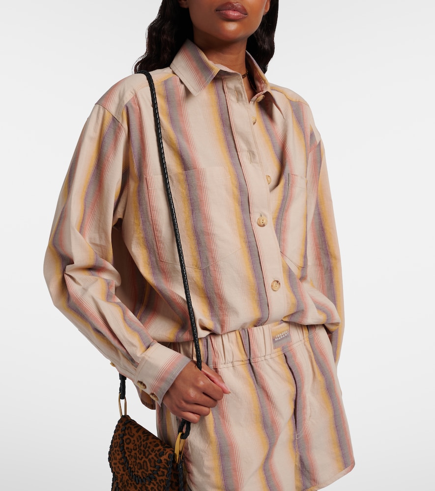 Isabel Marant Mahvane striped cotton shirt