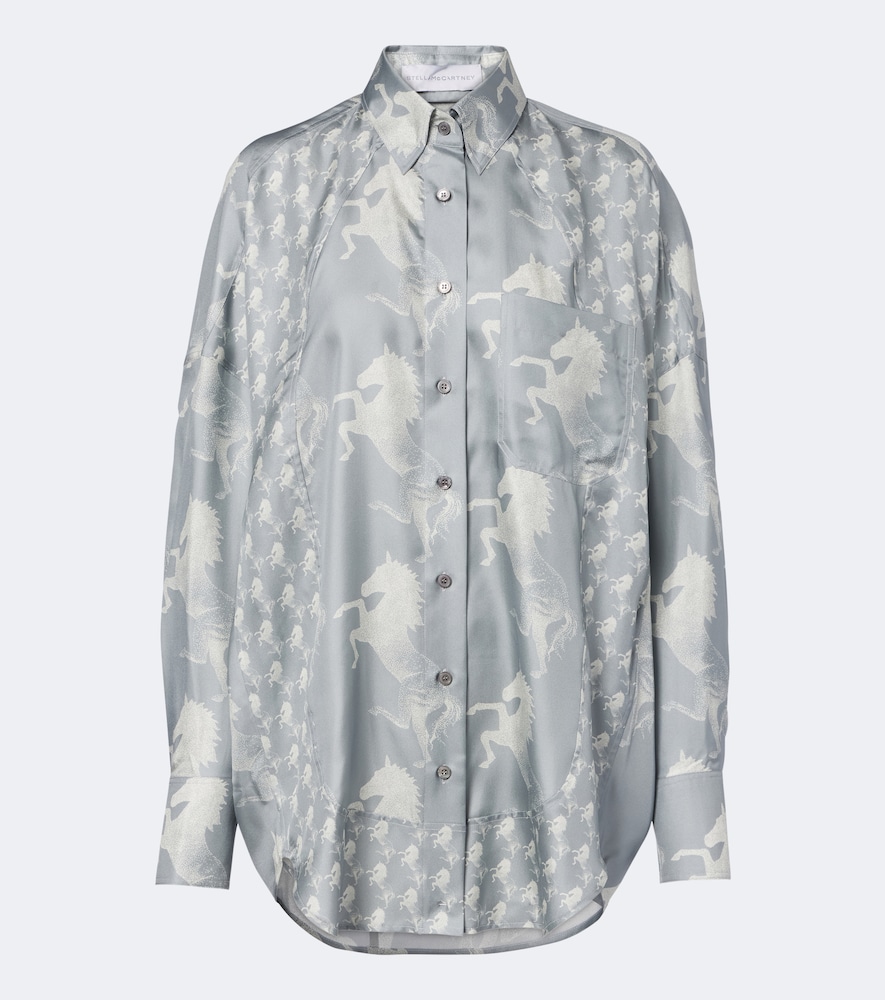 Stella McCartney Chemise en satin de soie imprim 990 €
