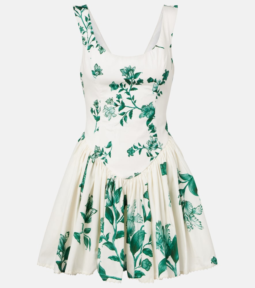 Agua by Agua Bendita Pluma floral cotton minidress
