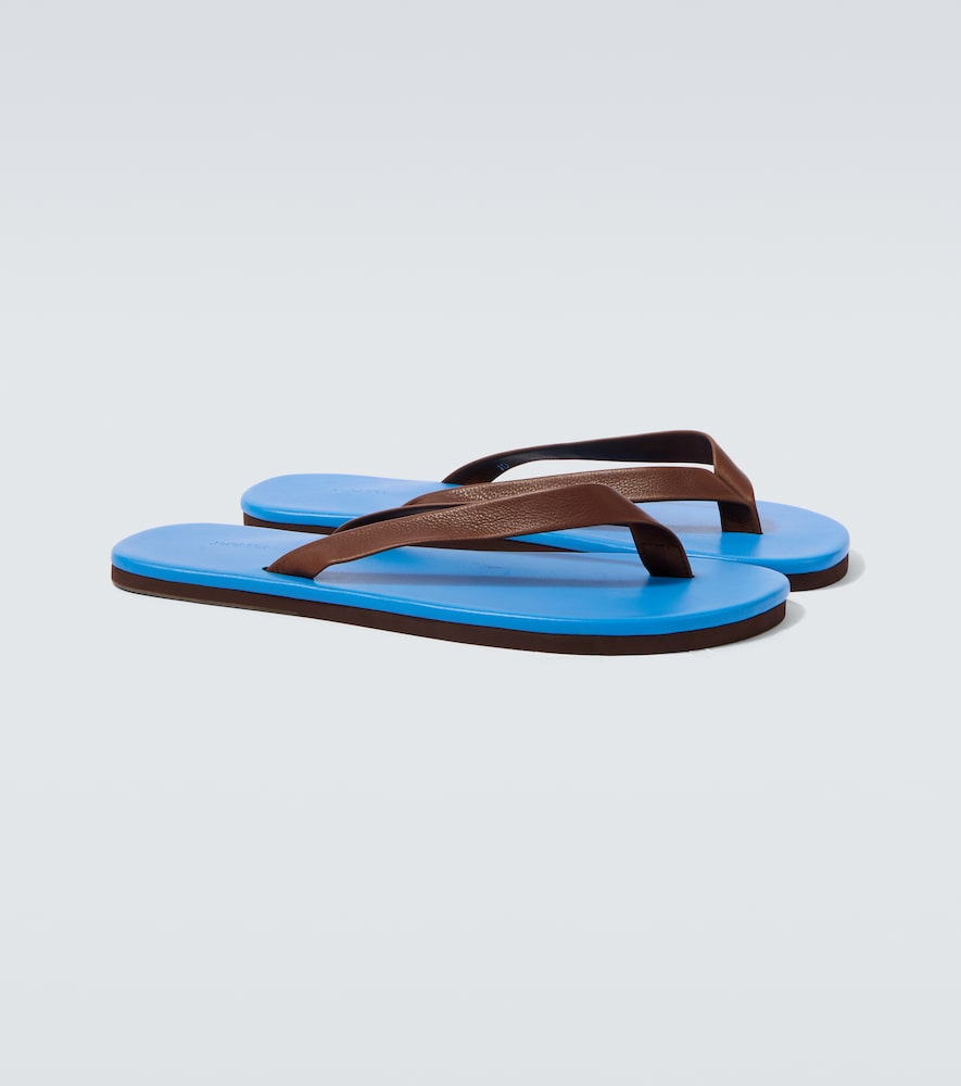 Auralee Leather thong sandals