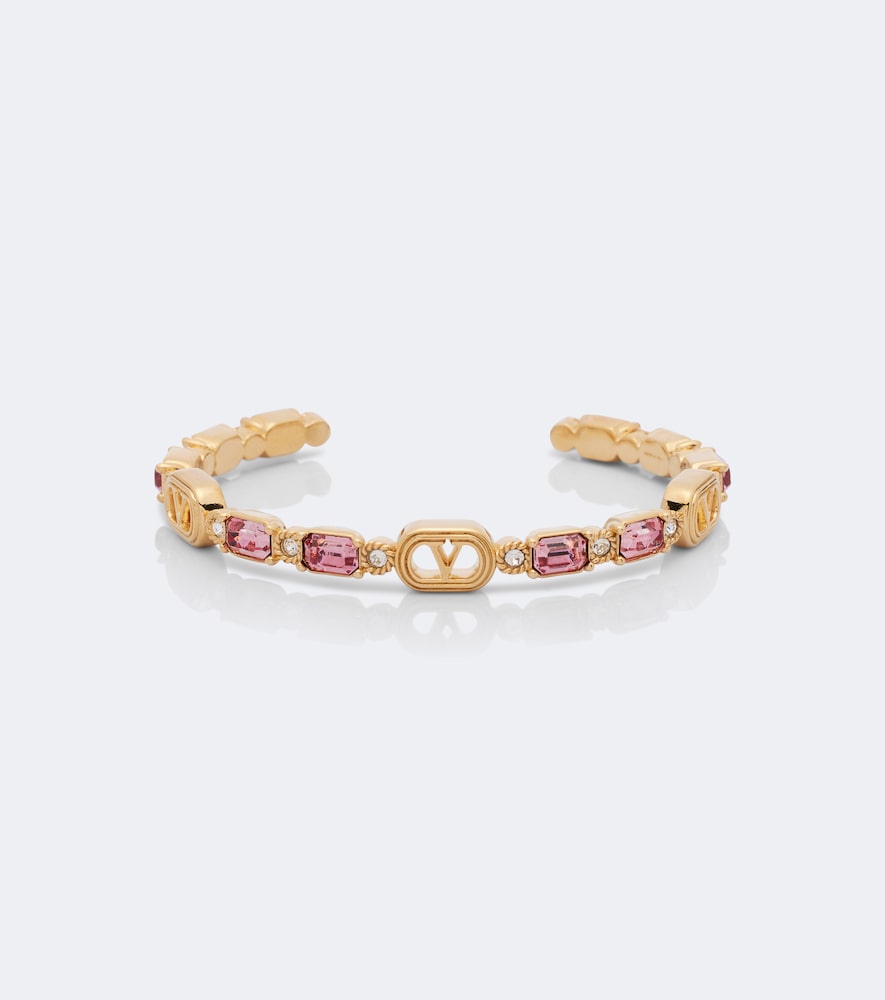 Valentino Women's Gold Ovalette Swarovskiâ®-Embellished Cuff Bracelet - Mytheresa