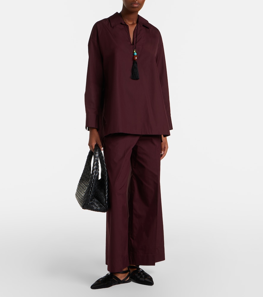  's Max Mara 's Max Mara Weite Cropped-hose Aus Baumwollpopeline 