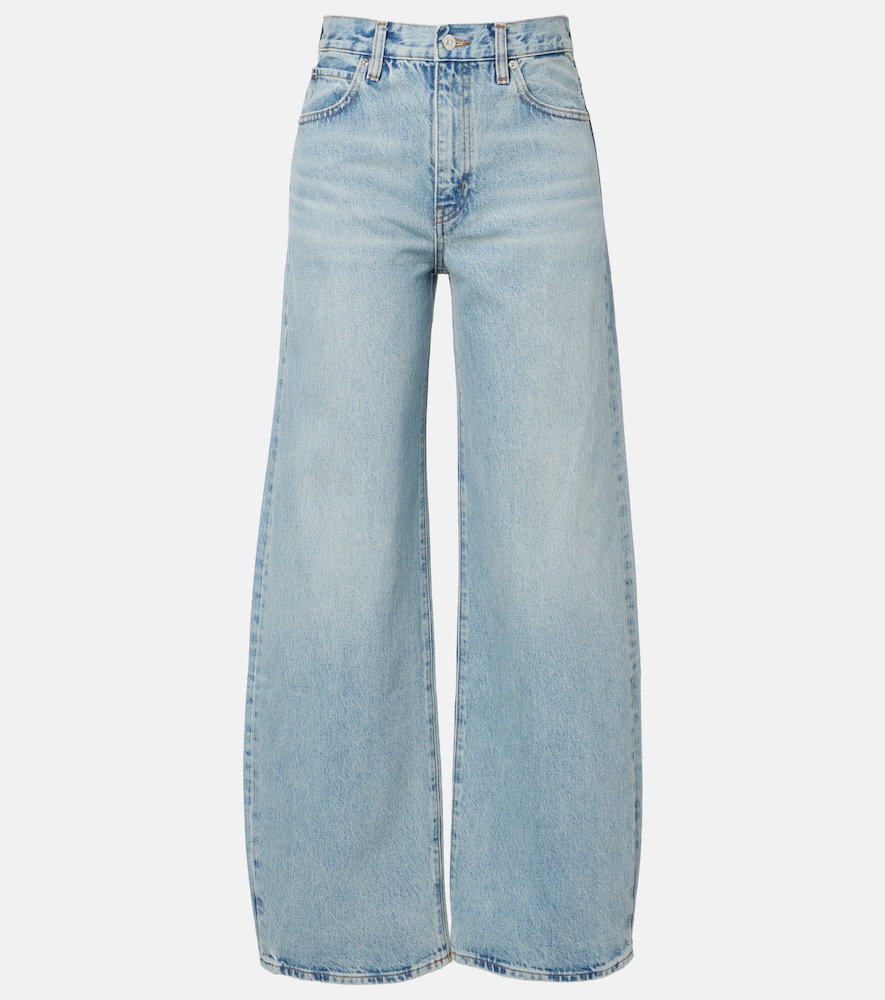 Jeans barrel con fiocco