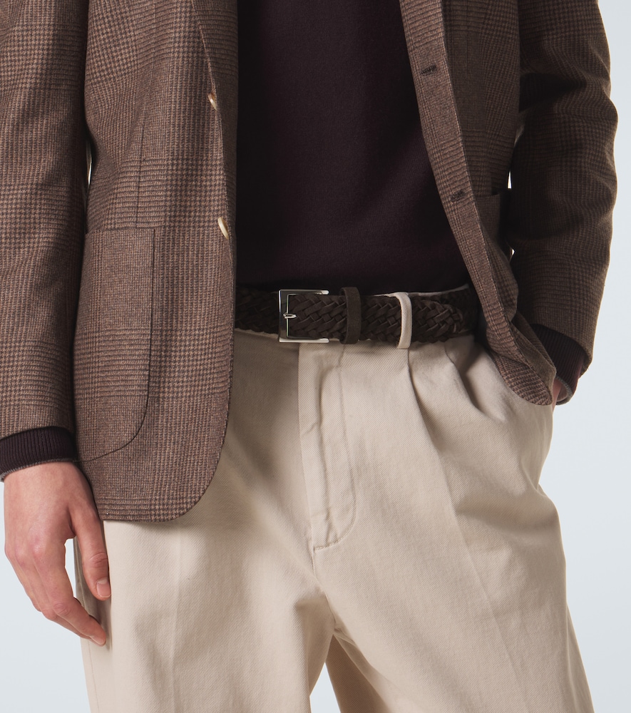  Kiton Kiton Woven Suede Belt 