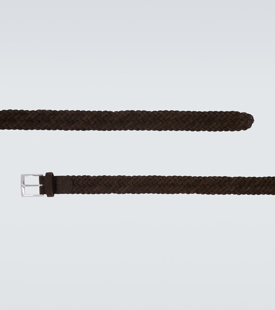  Kiton Kiton Woven Suede Belt 
