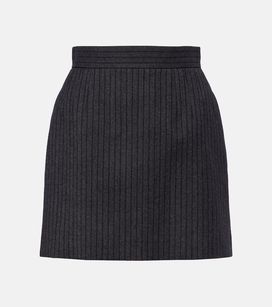 Versace Mini-jupe en laine vierge rayures 890 €