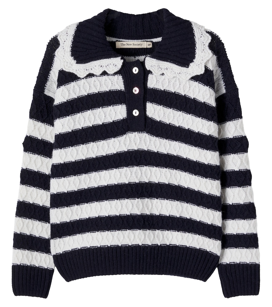 Pullover polo Reverie a righe