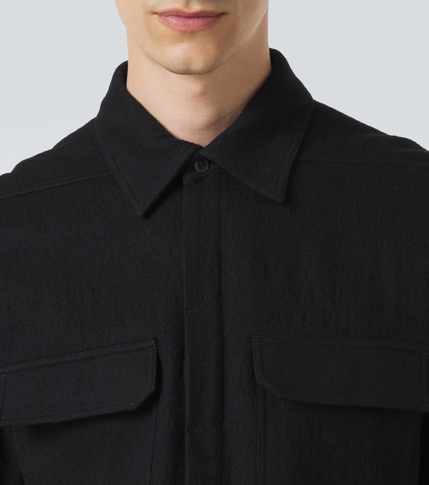 Work Cotton And Wool Flannel Shirt