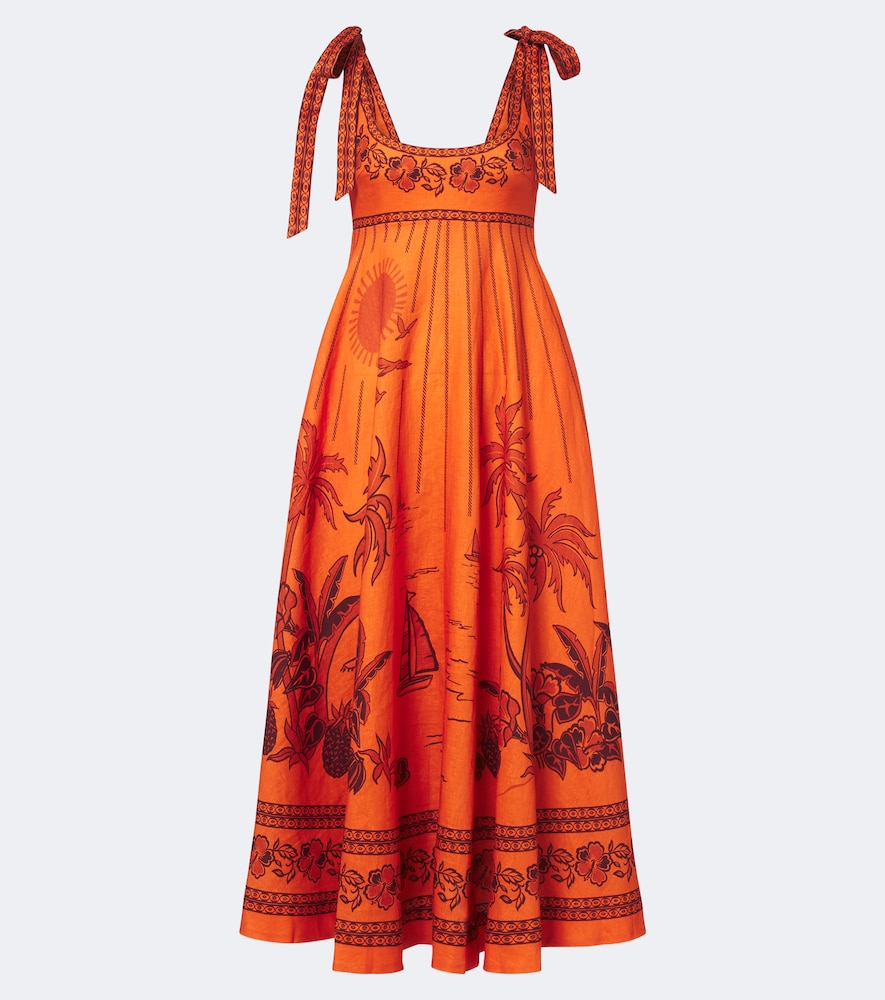 Alémais Maxikleid Boathouse aus Leinen