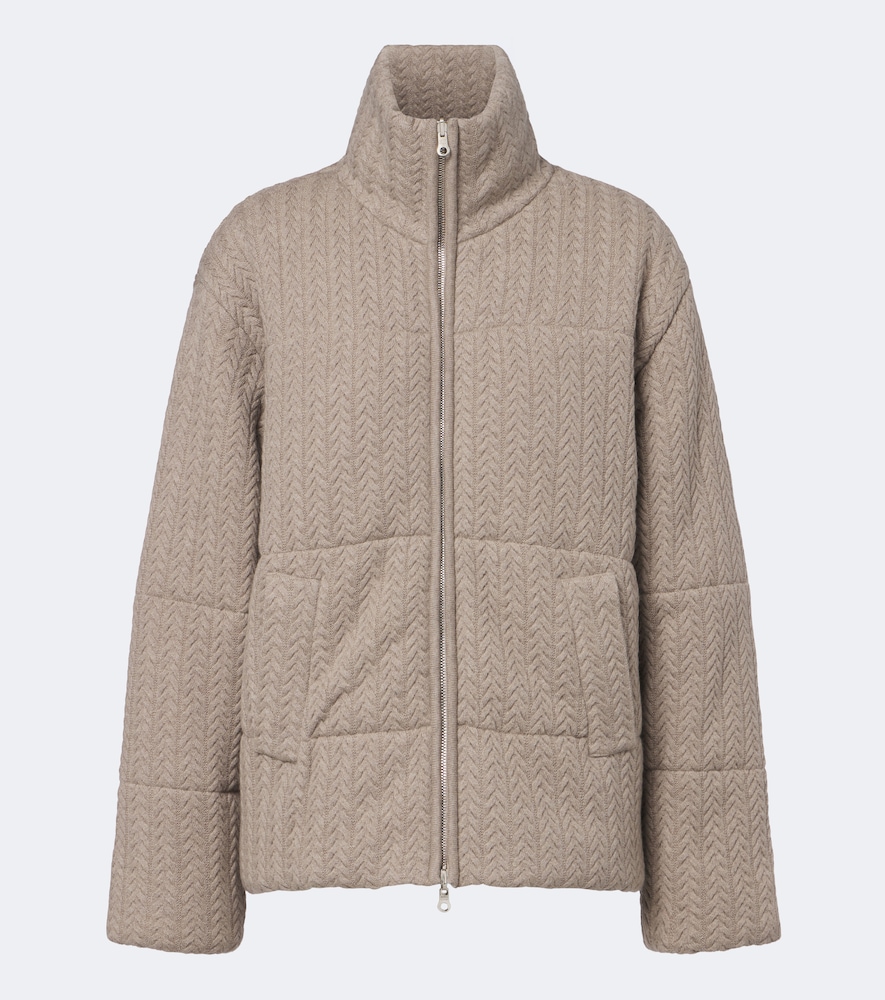 Arch4 Richmond Cashmere Puffer Jacket In Neutral