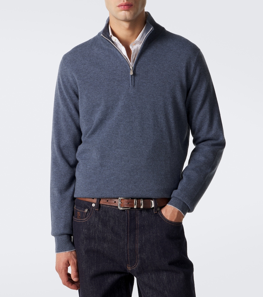Cashmere Half-Zip Sweater