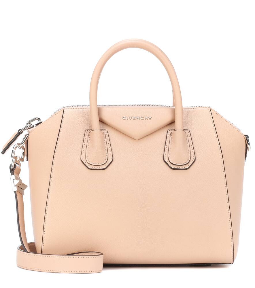 Givenchy 'small Antigona' Leather Satchel - Beige In Pink