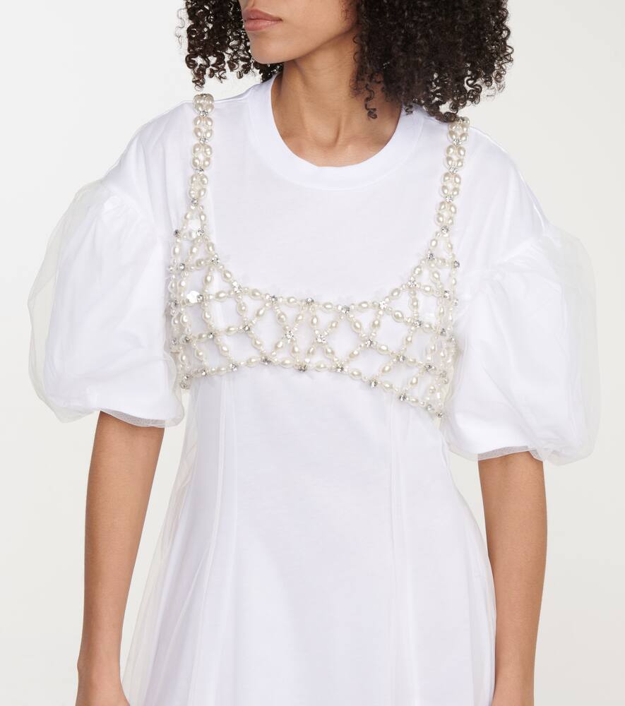 SIMONE ROCHA BEADED CROP TOP,P00547228