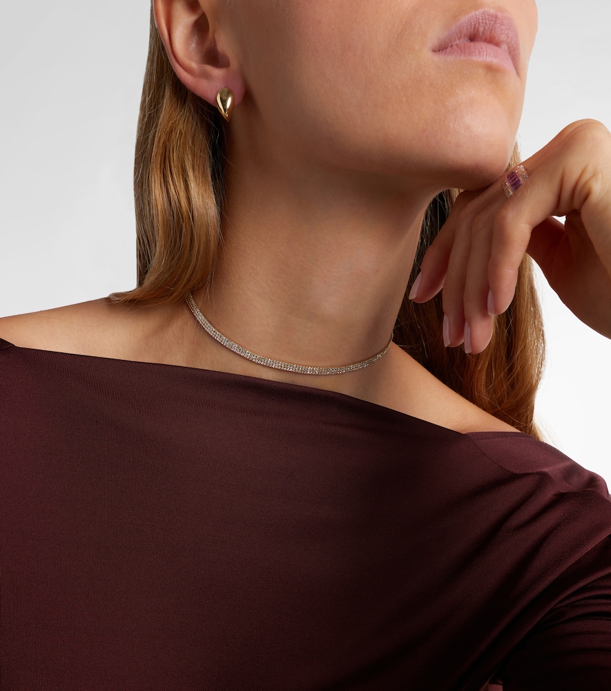  Shay Jewelry Shay Jewelry 18kt Gold Choker With Diamonds 