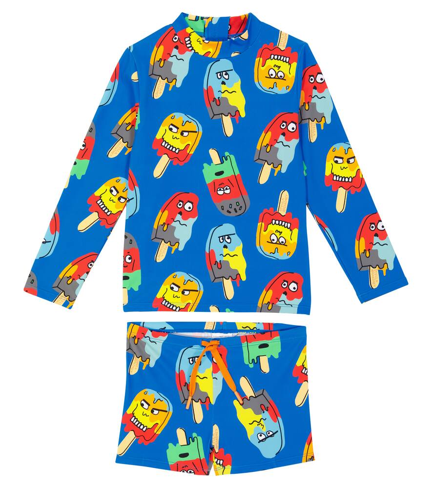 Click to view more detailed imagery on our partner's website Stella Mccartney Kids' Printed Two-piece Swimsuit In Multicolor/azzurro