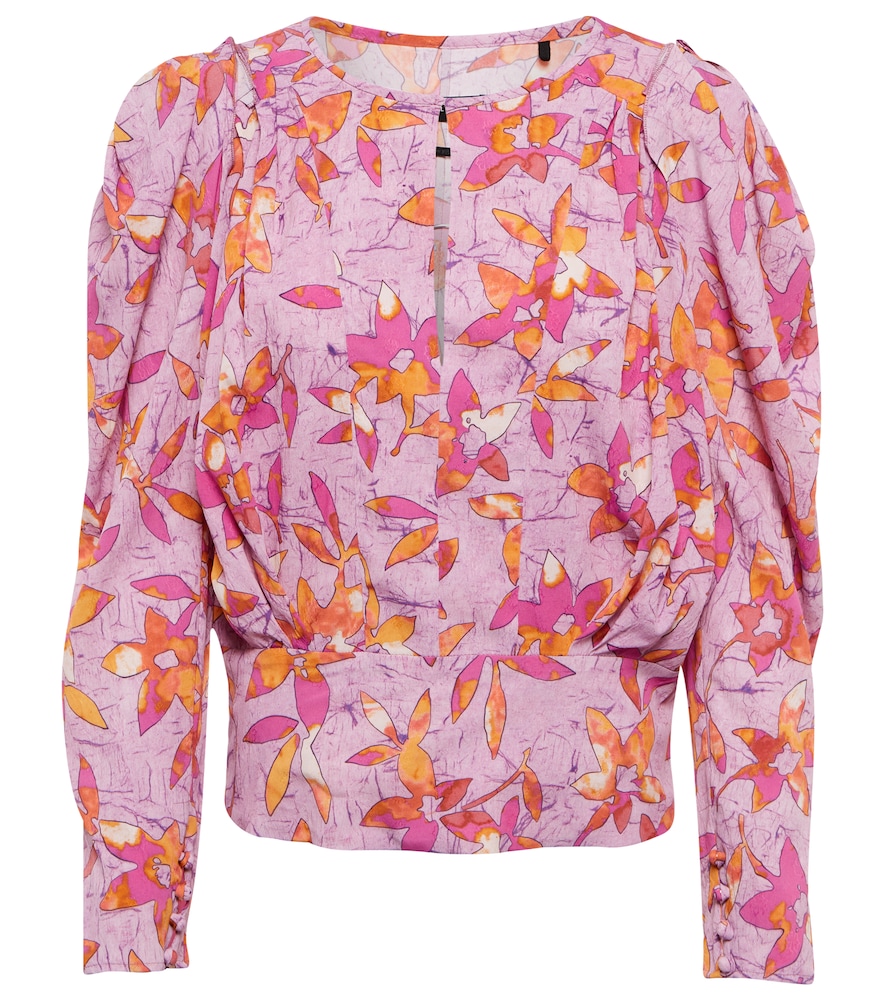 Isabel Marant Women's Multicoloured Zargae Floral Blouse UK Size 8 - Mytheresa