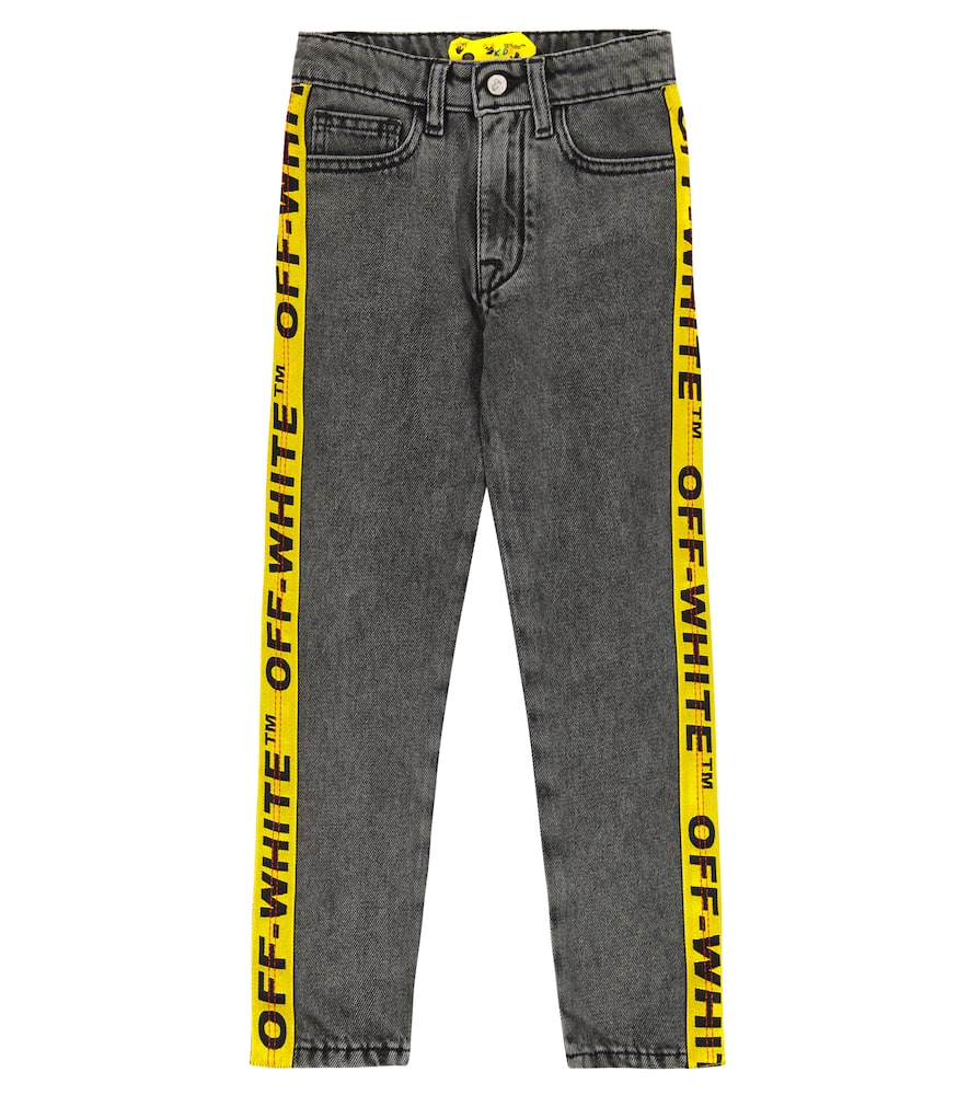 Off-White Kids Logo straight jeans