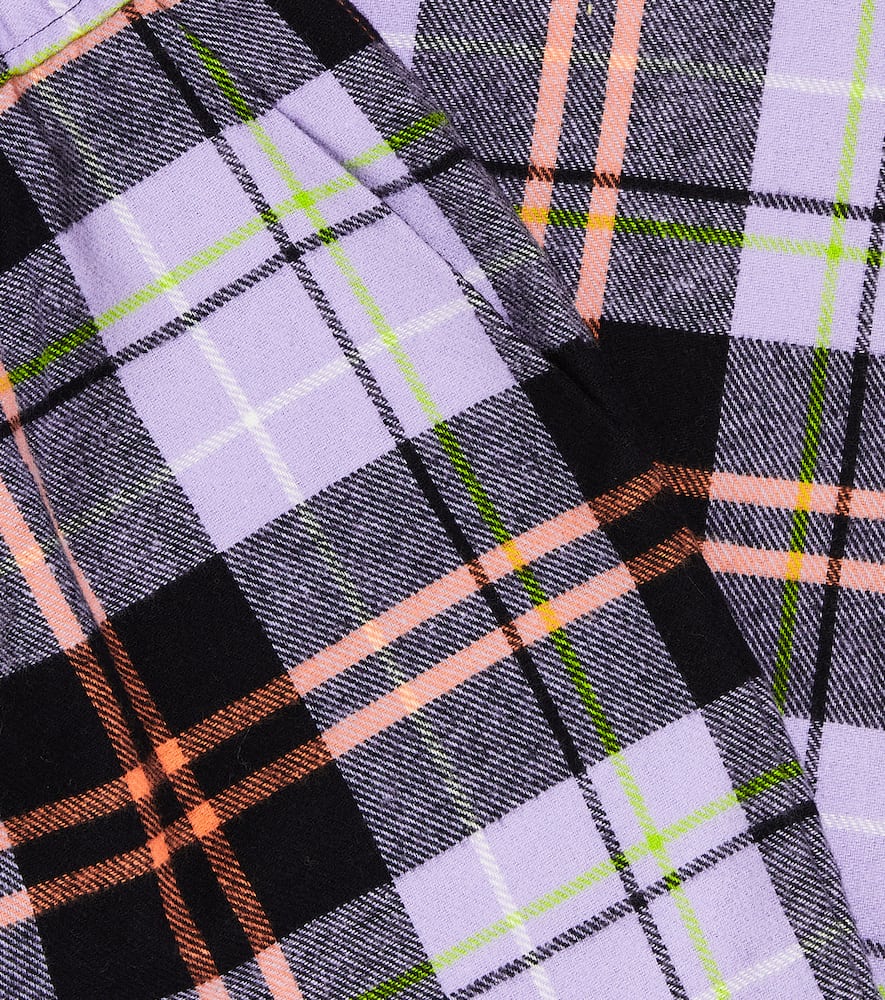 Paade Mode Checked Cotton Pants In Multicoloured