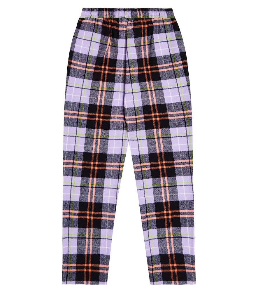 Paade Mode Checked Cotton Pants In Multicoloured
