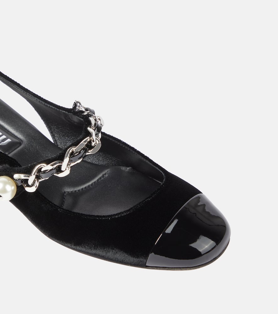 Miu Miu Iconic Bicolor High-heeled Sandals In Black