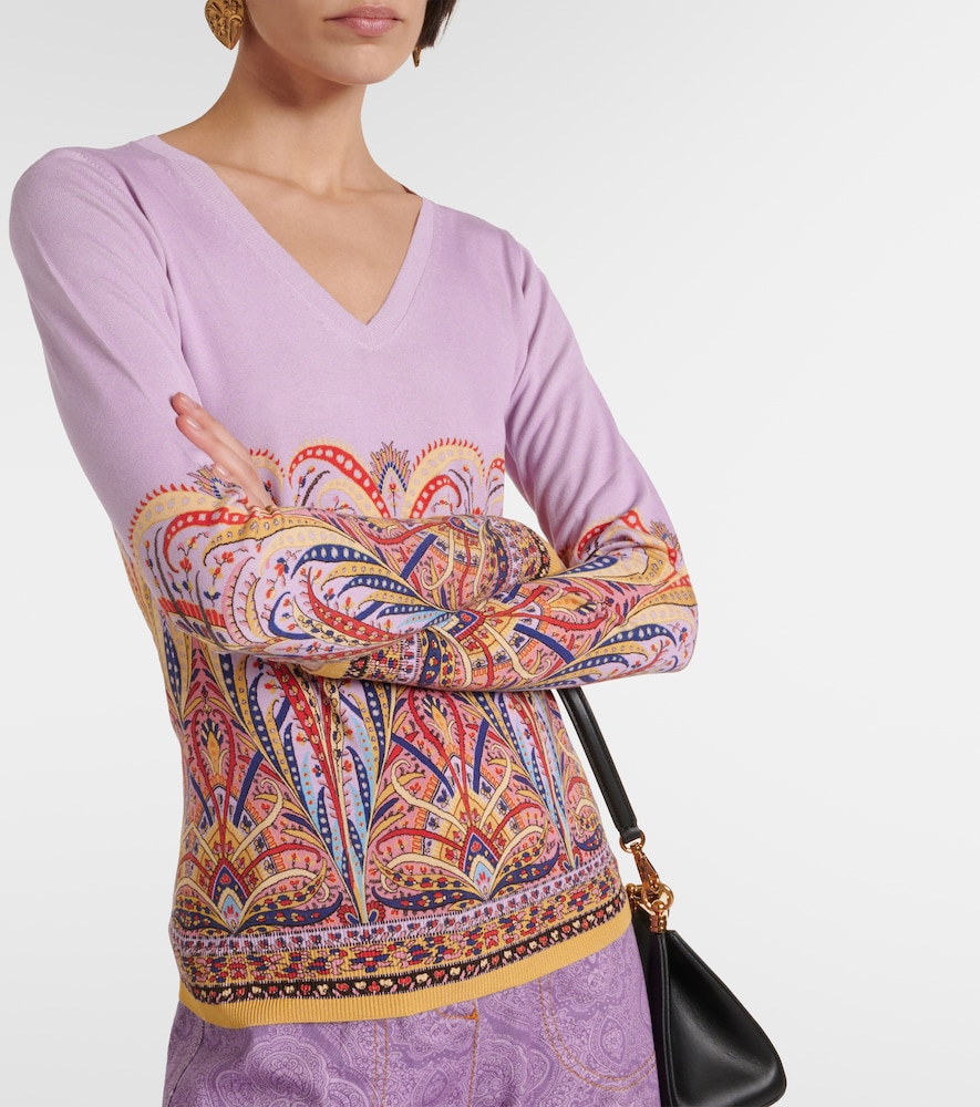  Etro Etro Bedruckter Pullover Aus Einem Seidengemisch 