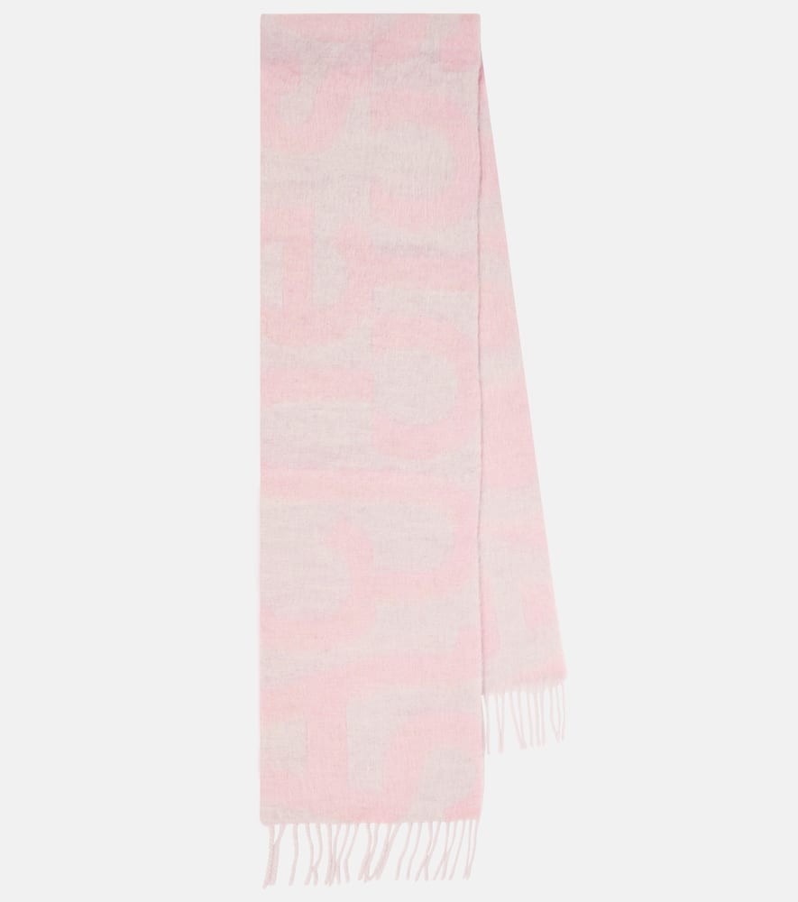 Acne Studios Logo wool-blend scarf