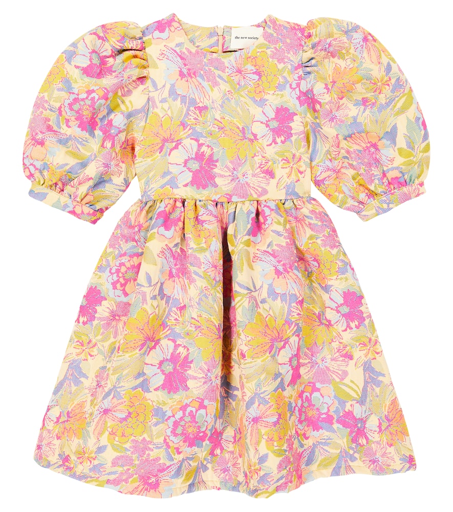 The New Society Monterey floral jacquard dress