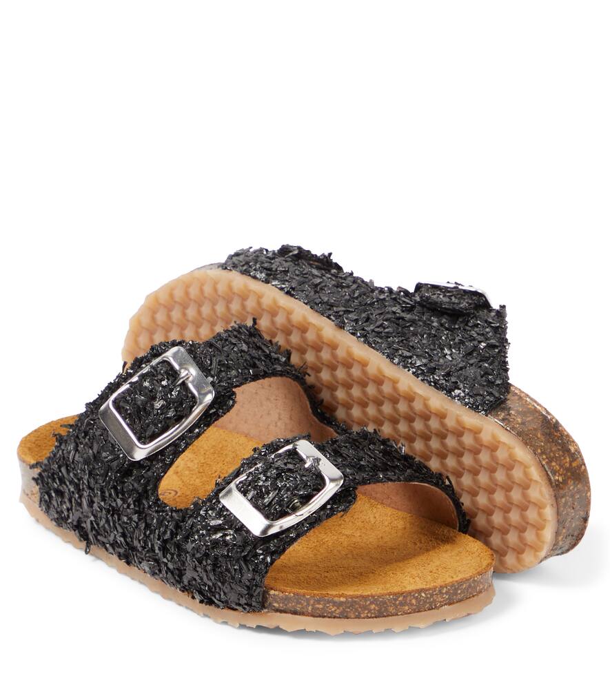 Pèpè Fuffy Sandals In Black