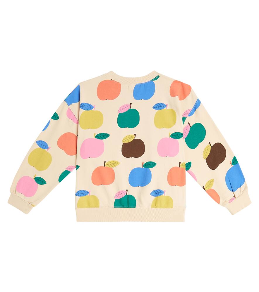 Jellymallow Printed Cotton Jersey Sweatshirt In Grey
