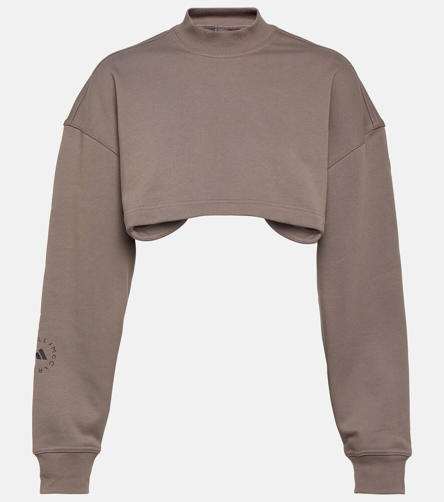 Adidas by Stella McCartney TrueCasuals cropped cotton sweatshirt