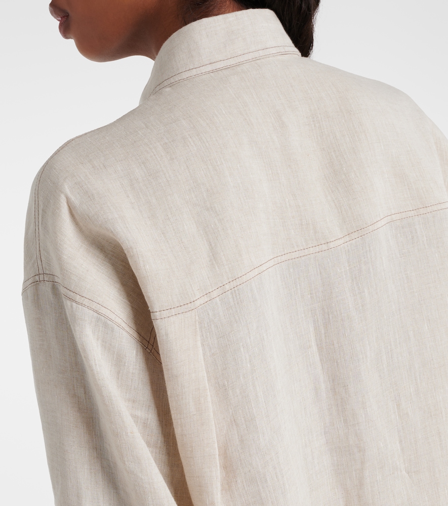  Brunello Cucinelli Brunello Cucinelli Camicia Oversize In Lino 