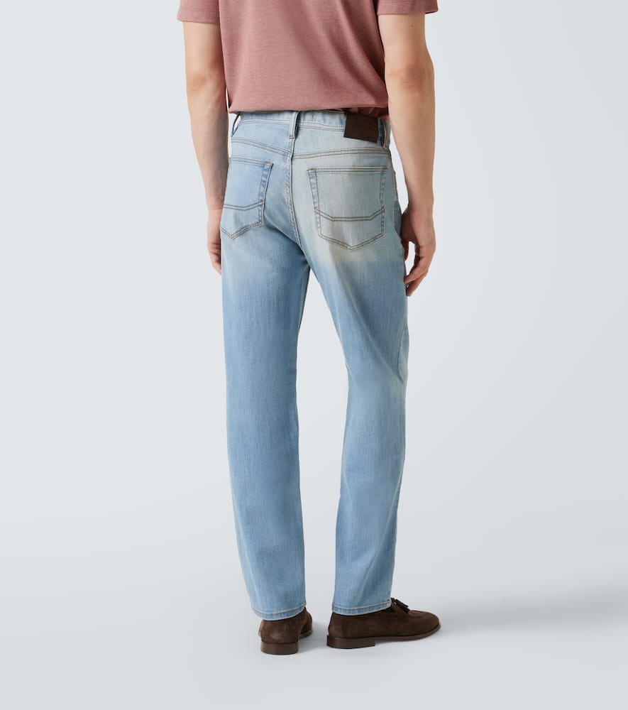 Brioni Slim Jeans In Blue
