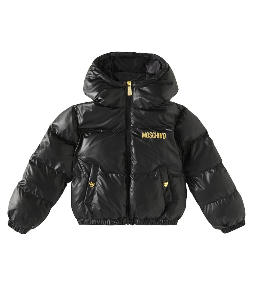 Moschino Kids Logo puffer jacket